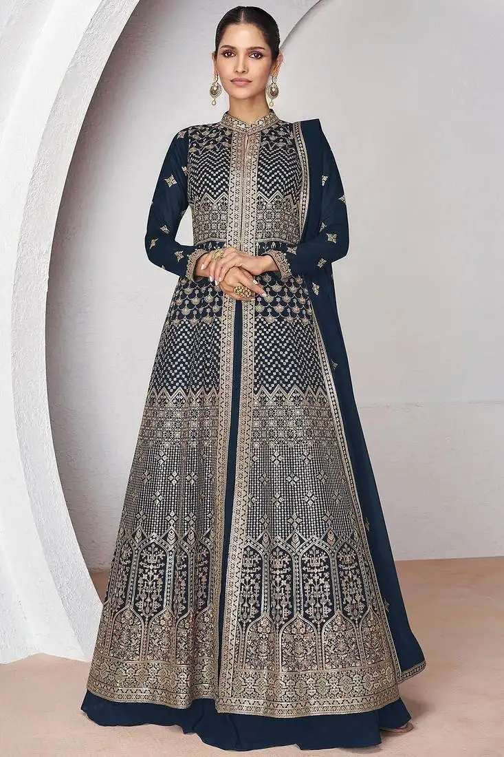 Elegance royale anarkali dress semi stitched