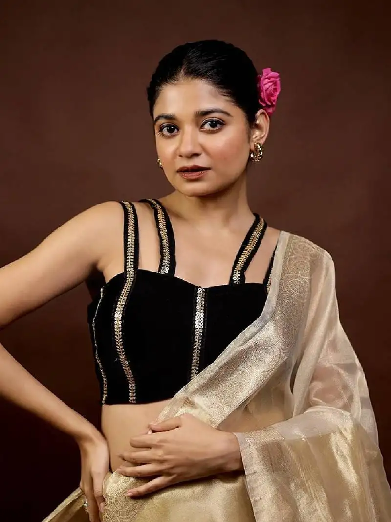 Black velvet designer blouse