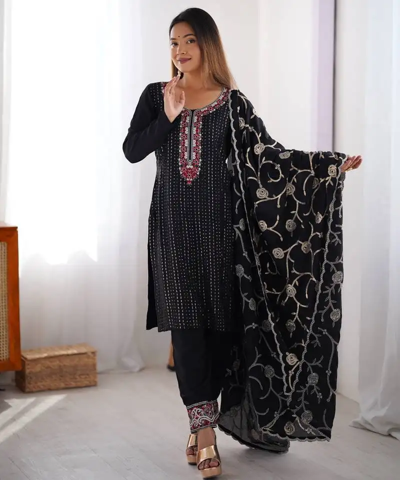 new arrival stylish suit set designer suit with dupatta party wear suit