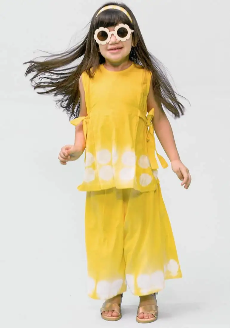 Yellow plain cotton co ord set