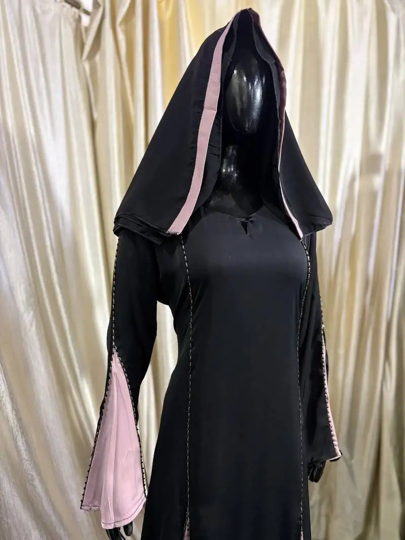 Black & pink tiktok fabric