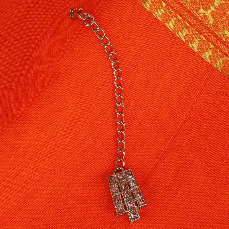 Good-looking sqaure shape gold plated maang tikka for women and girls