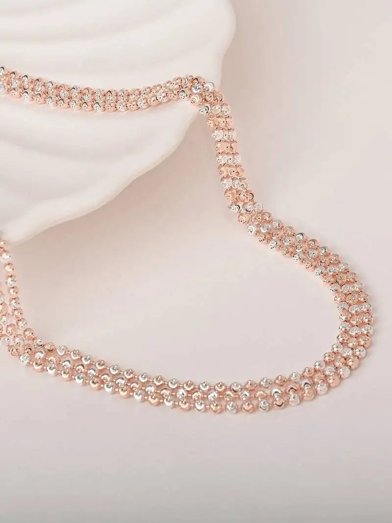 Dual-tone beaded chain