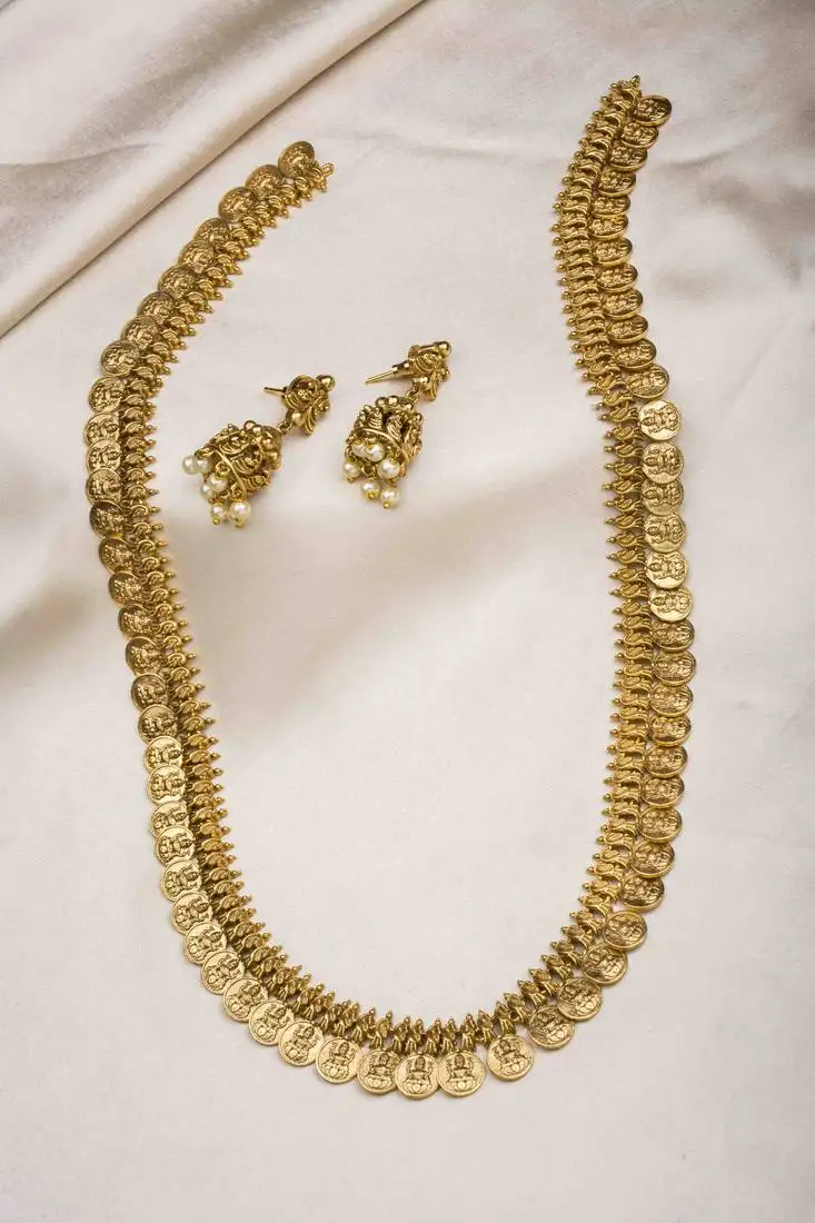 Traditional lakshmi coins long haram