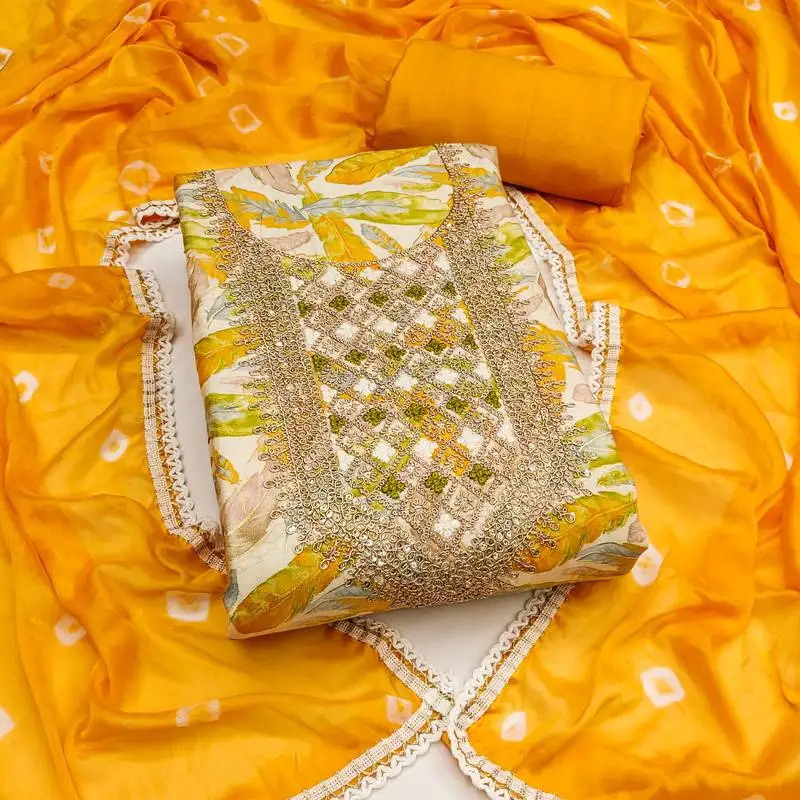 Women's multi unstitched digital print & handwork jaam cotton dress material (msmfc11606d)