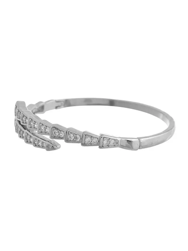 Silver diamond bracelet for women