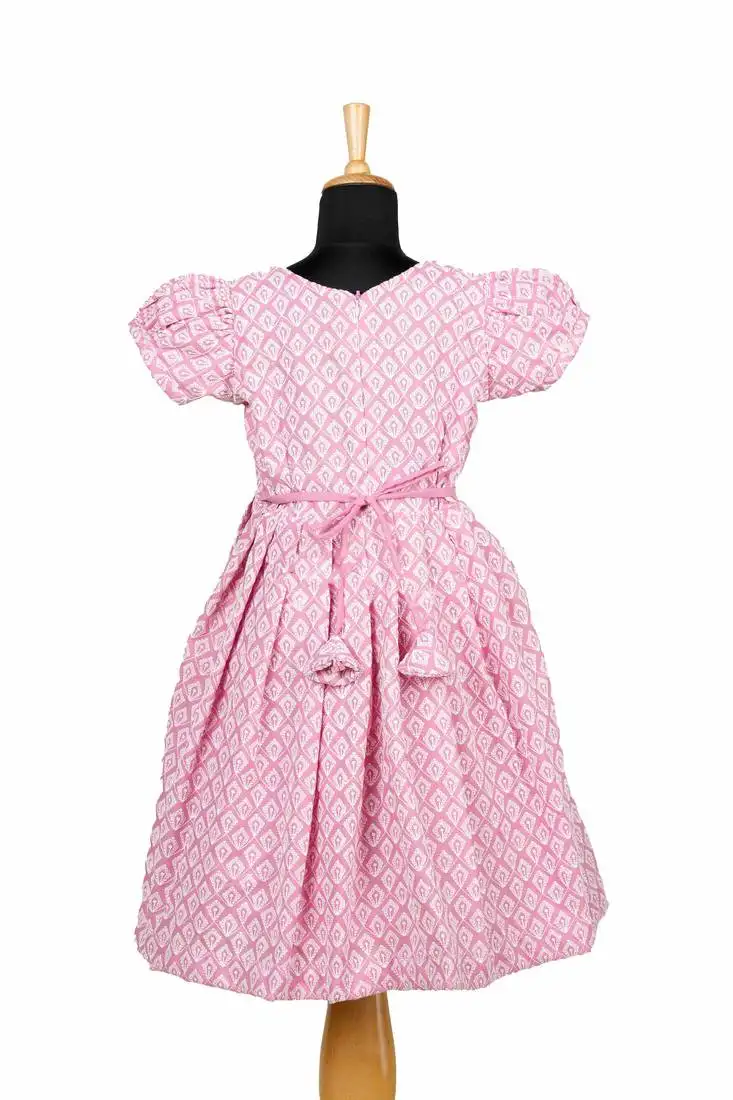 Pink pastel pud pattu pavadai frocks for girls