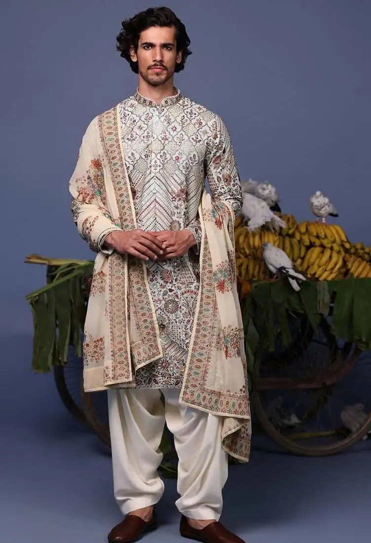 Falak grey kurta set