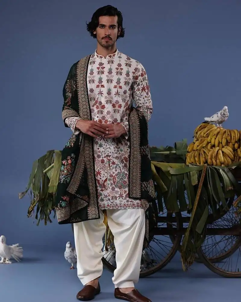 Ruhaan ivory kurta set