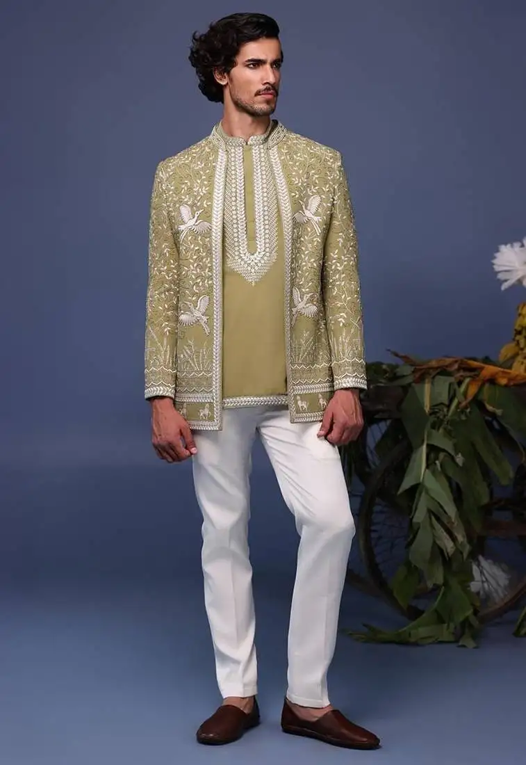 Farukh mehndi jodhpuri set