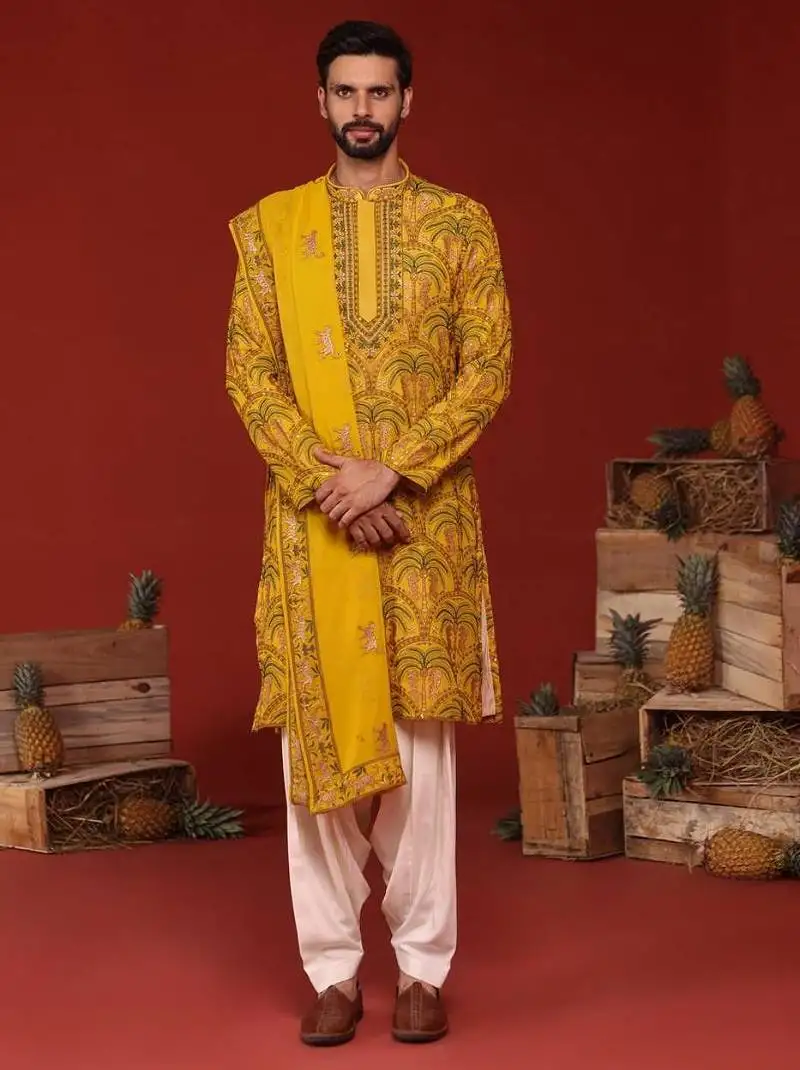 Chaitanya haldi kurta set