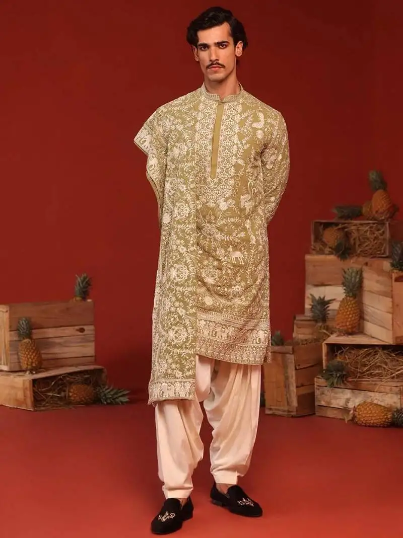 Mrityunjay mehandi kurta set