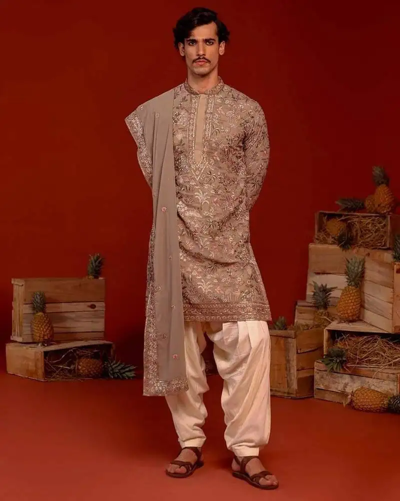 Shaurya grey kurta set