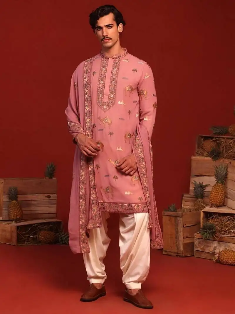 Akshaj mauve pink kurta set