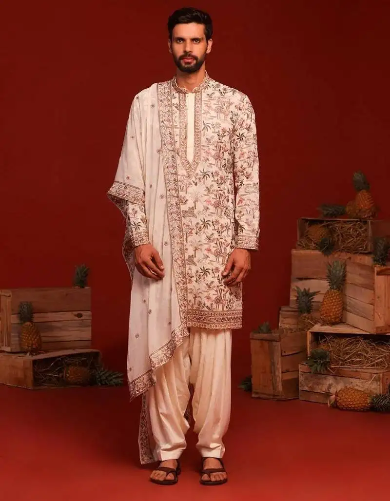 Chinmay ivory kurta set