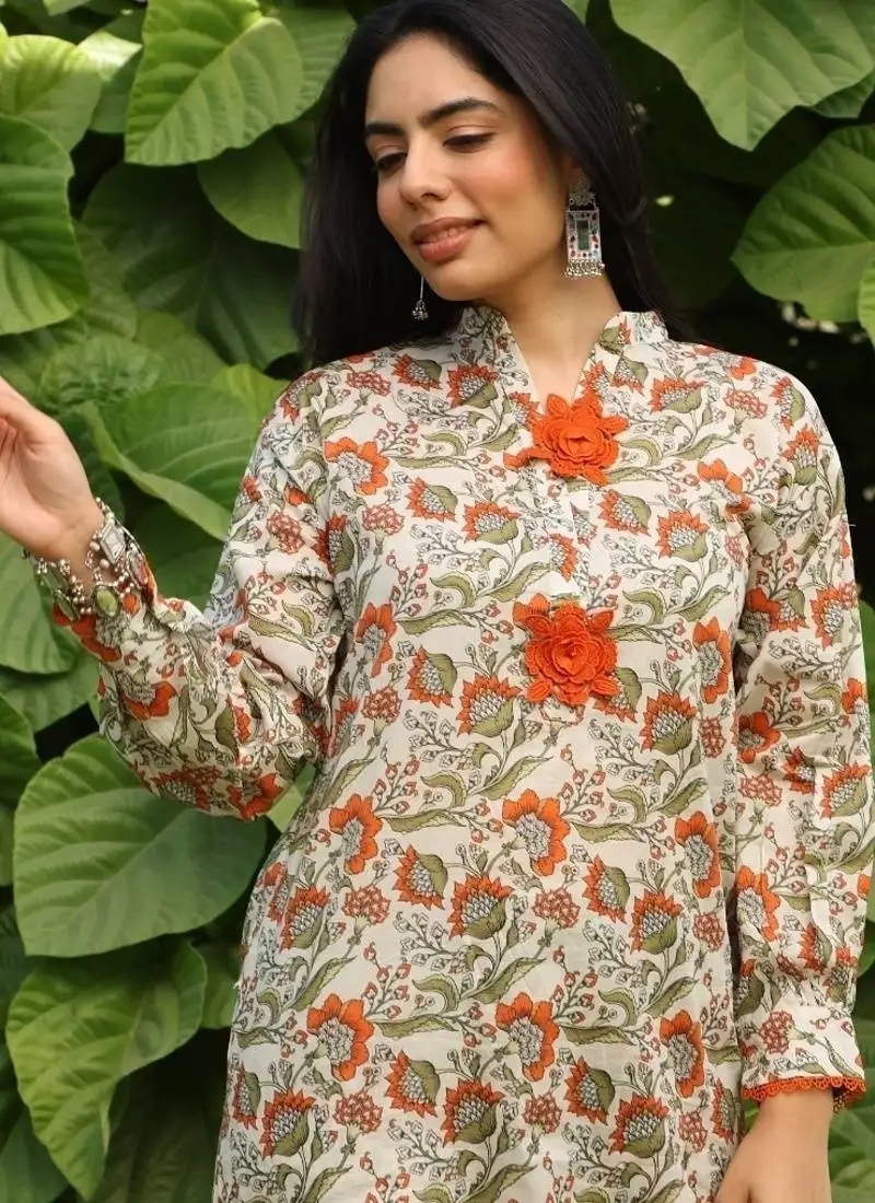 Green lawn printed co-ord set