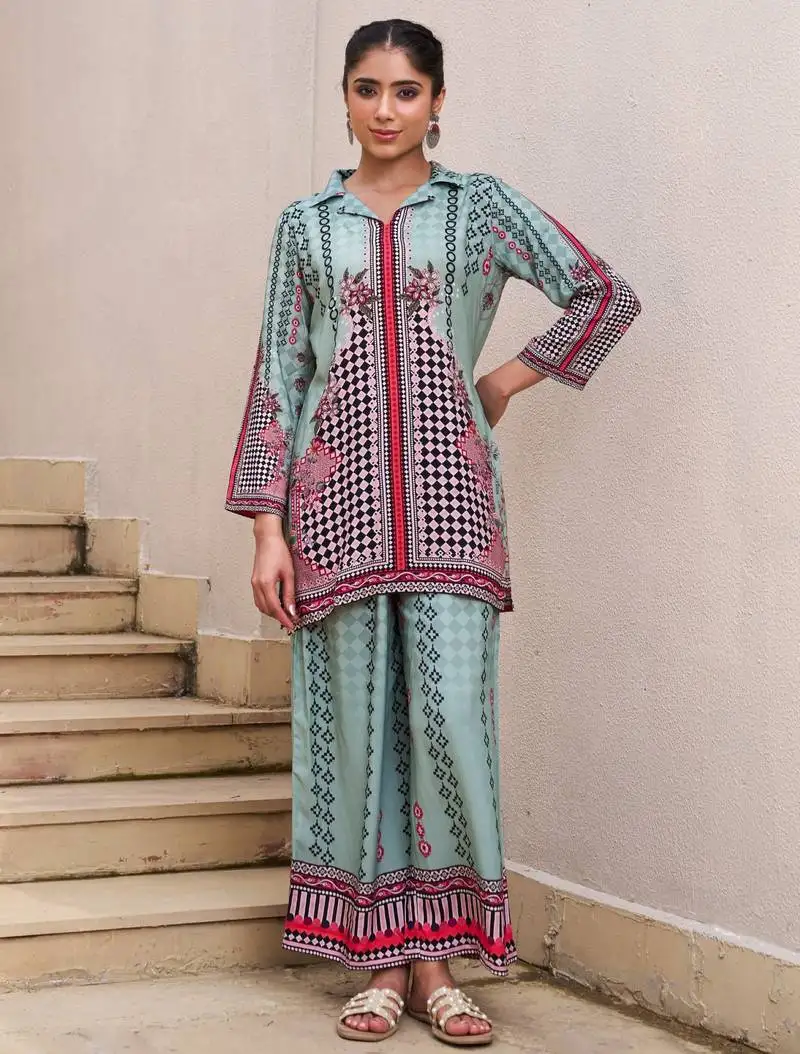 Kabool shamrock printed co-ord set