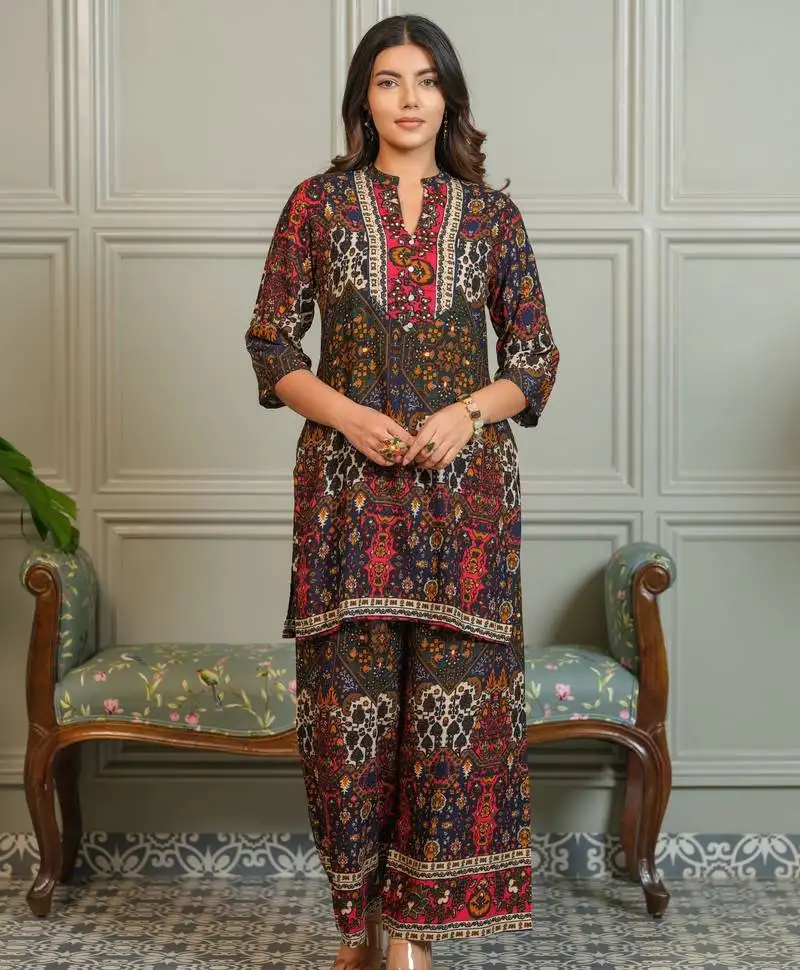 Tashvika walnut printed co-ord set