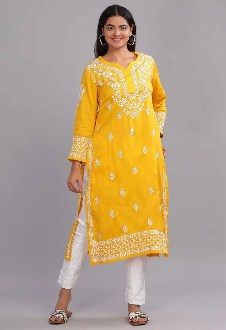 Hayat-chikankari-cotton-kurta