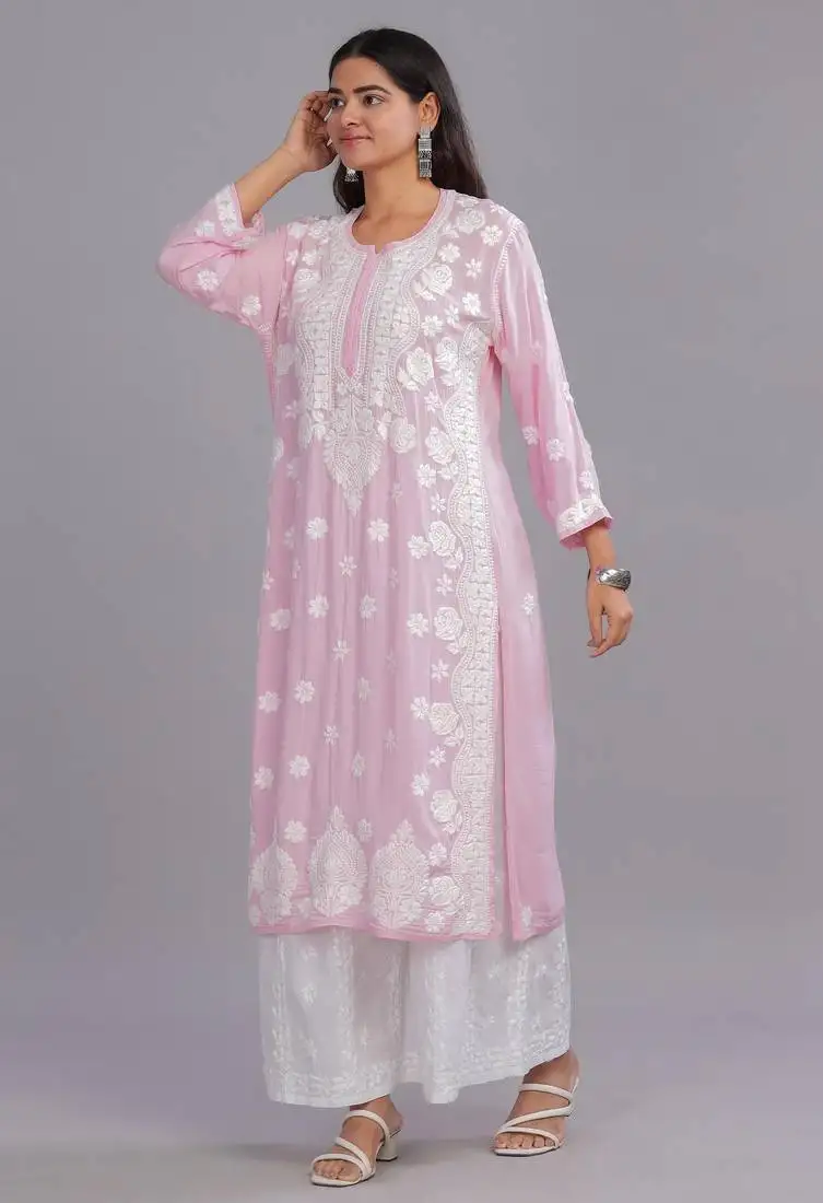 Nora-chikankari-modal-kurta