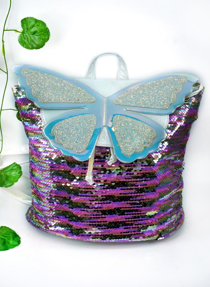 Butterfly sparkle backpack gift for sister