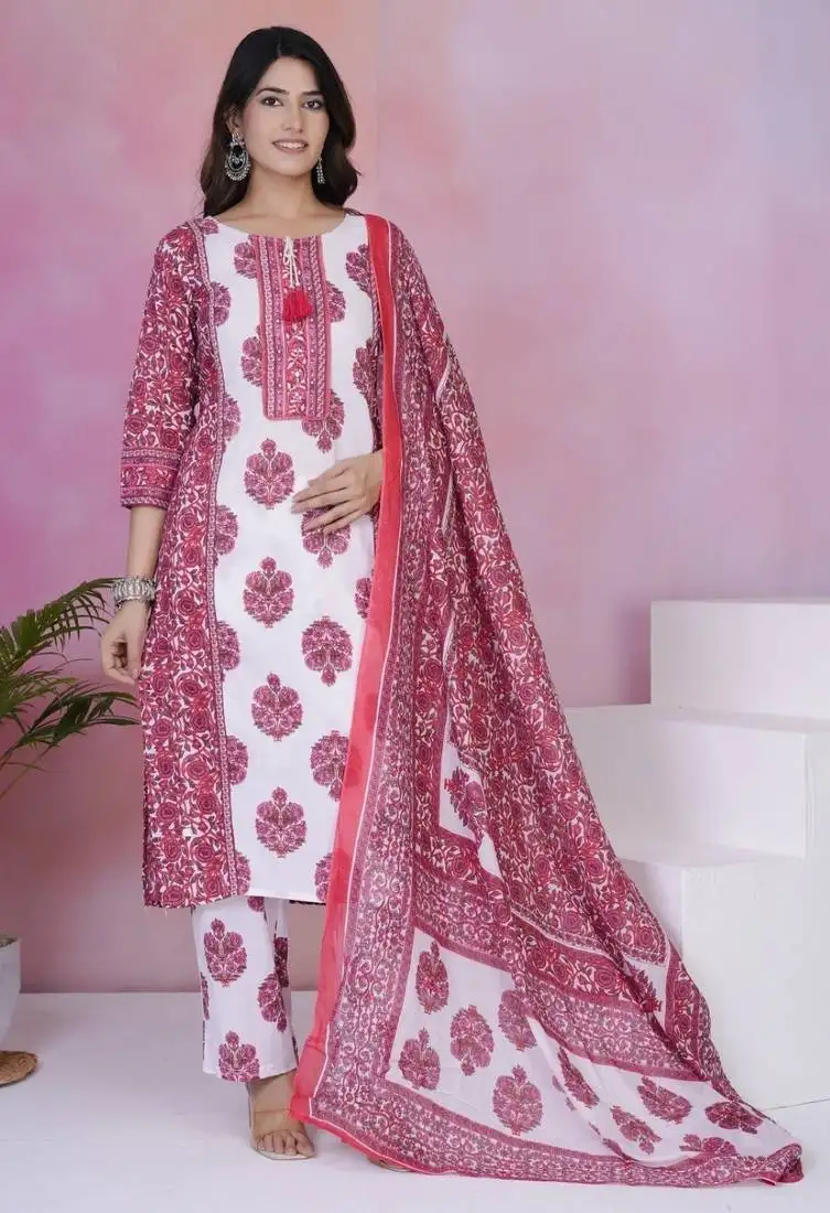 Tanvi rosie multicolor printed cotton kurta sets