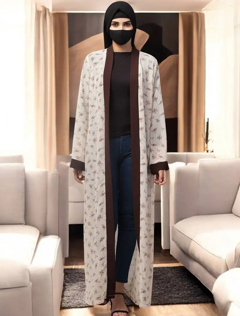 Beige open shrug for any dress or abaya