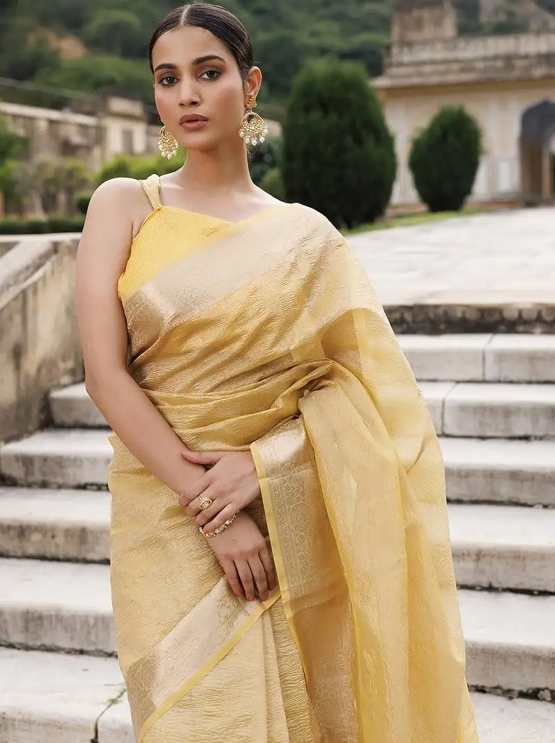 Zari tissue banarasi saree
