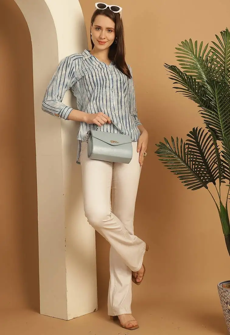 Women's pure cotton tie-die printed short top