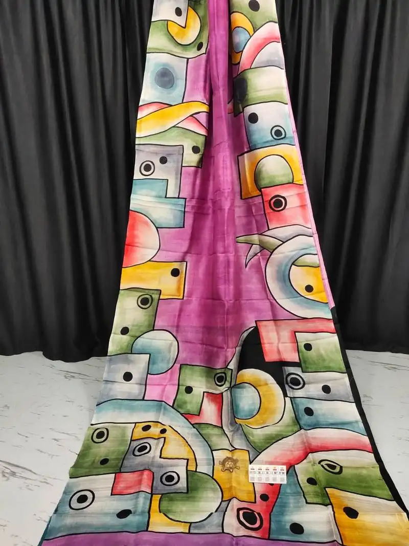 Pink pure murshidabad silk saree with blouse piece