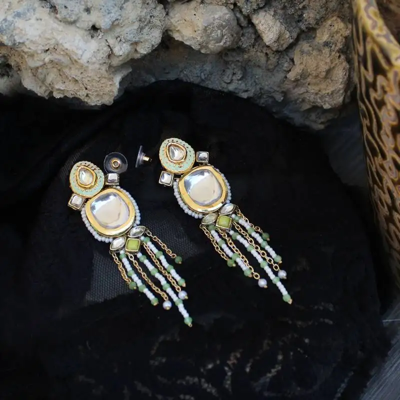 Minty winty earrings