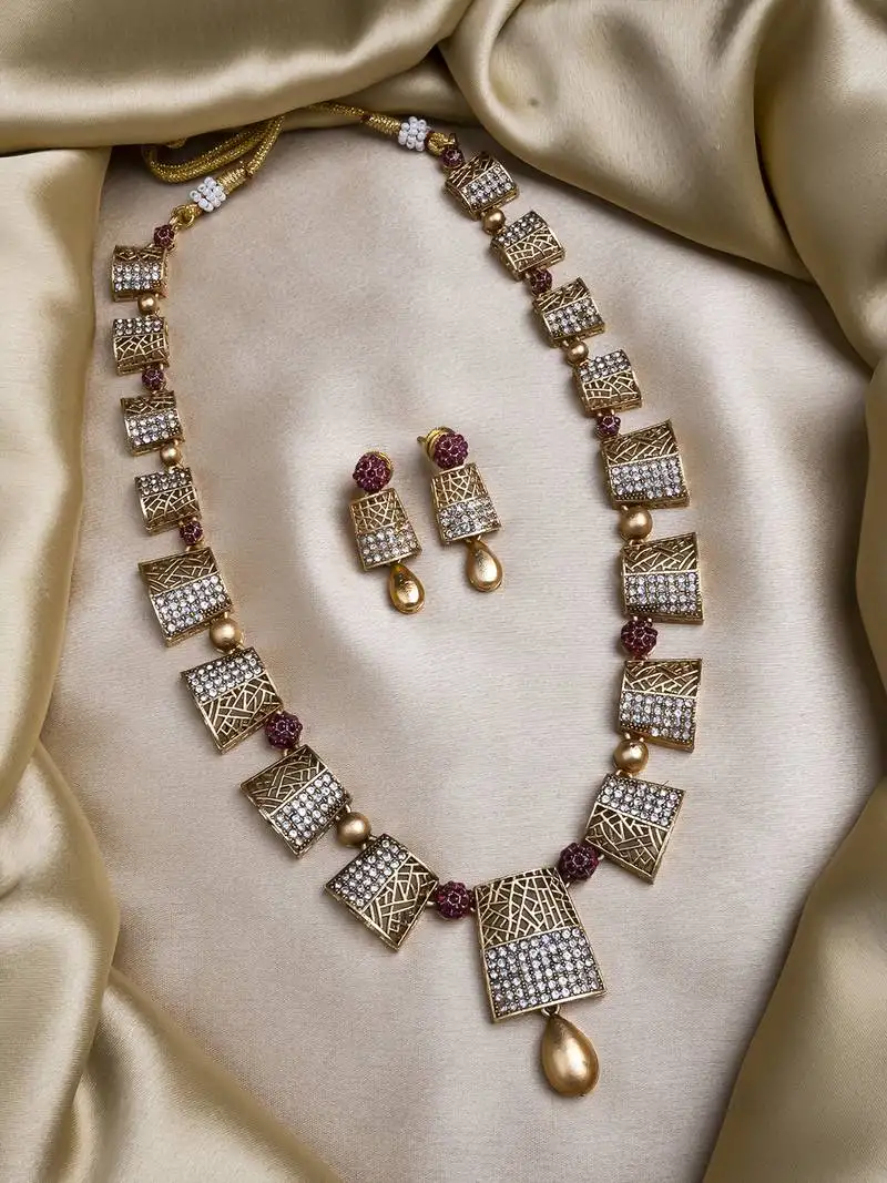 Gold plated red ad haram set