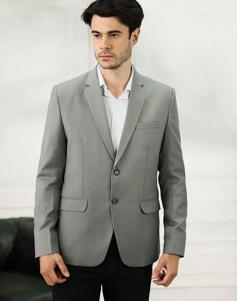 Men's light grey sleek blazer