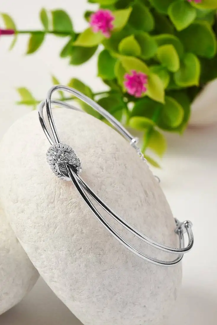 Sterling silver knot kada