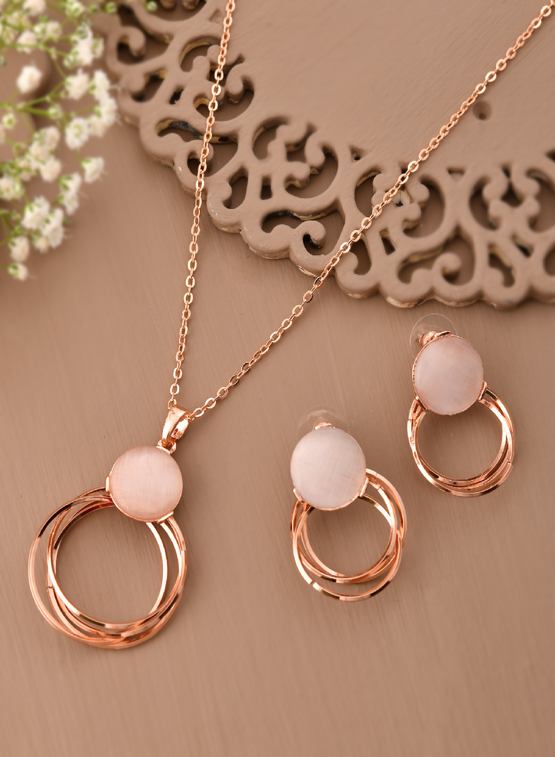 Ethereal glow pendant set gift for rakhi