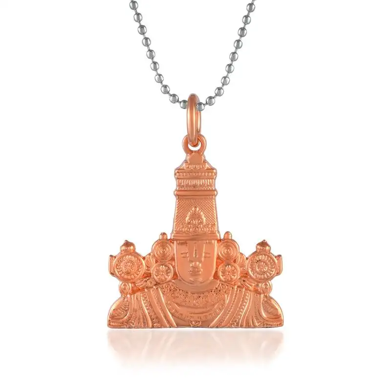 Pure copper tirupati balaji pendant hindu spiritual