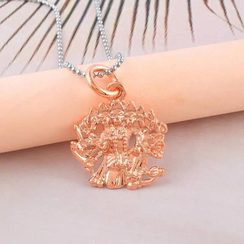 Brass pure copper panchmukhi hanuman bajrang bali pendant