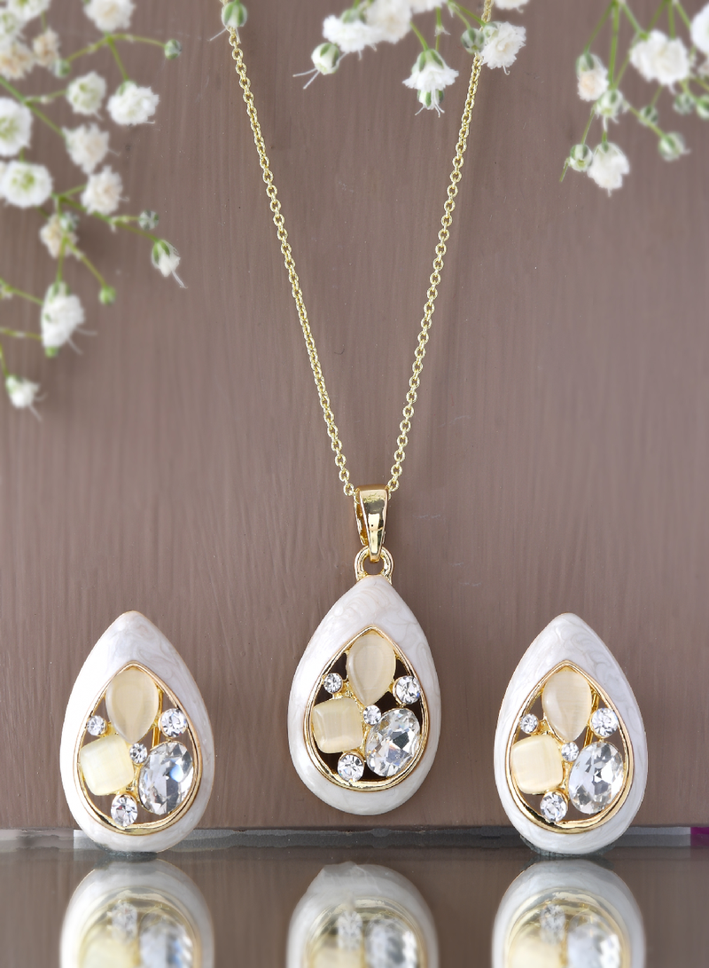 Ivory enamel elegance set gift for rakhi