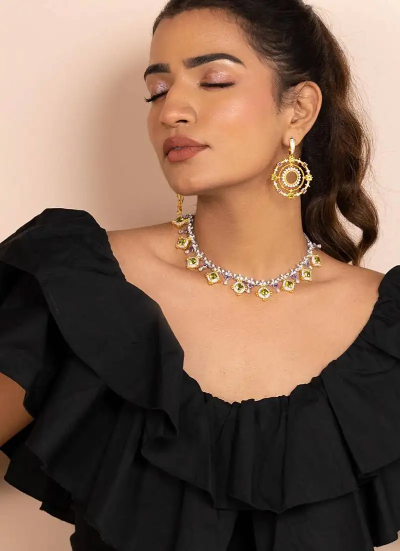 Multicolor earrings with sterling silver base