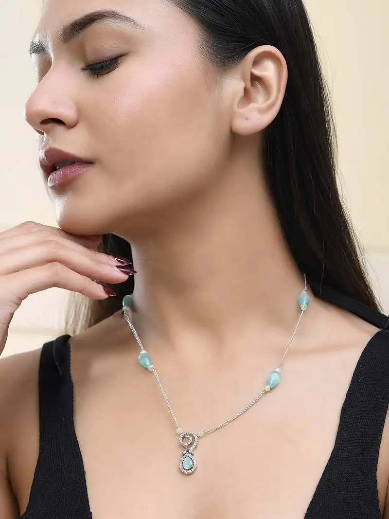 Brass silver-plated handcrafted chain