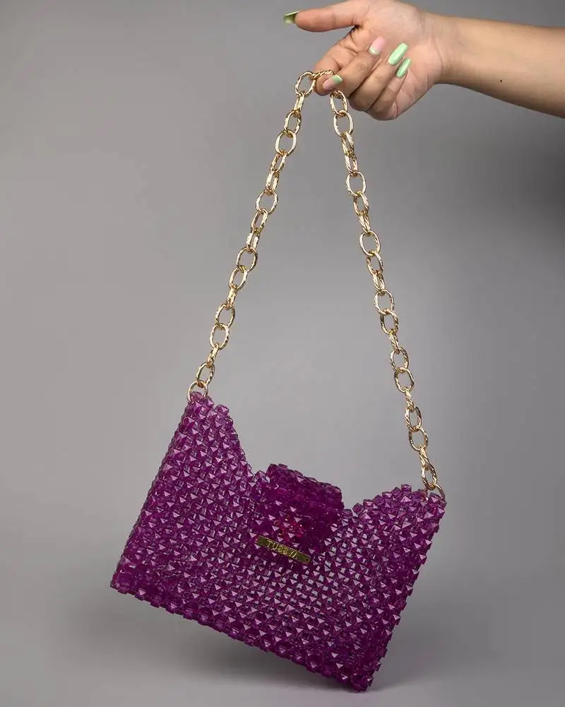 Purple cystal handag