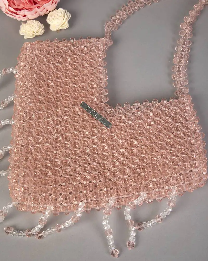 Pink cystal handag