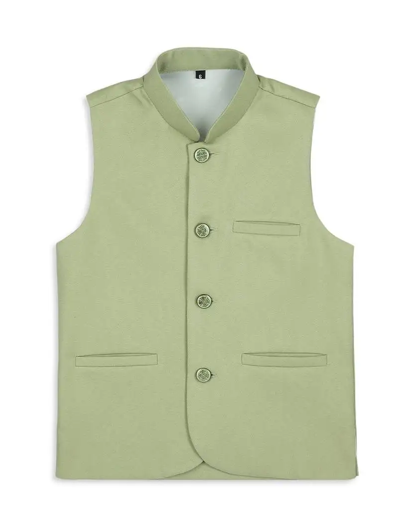 Ethnic nehru jacket - pista green