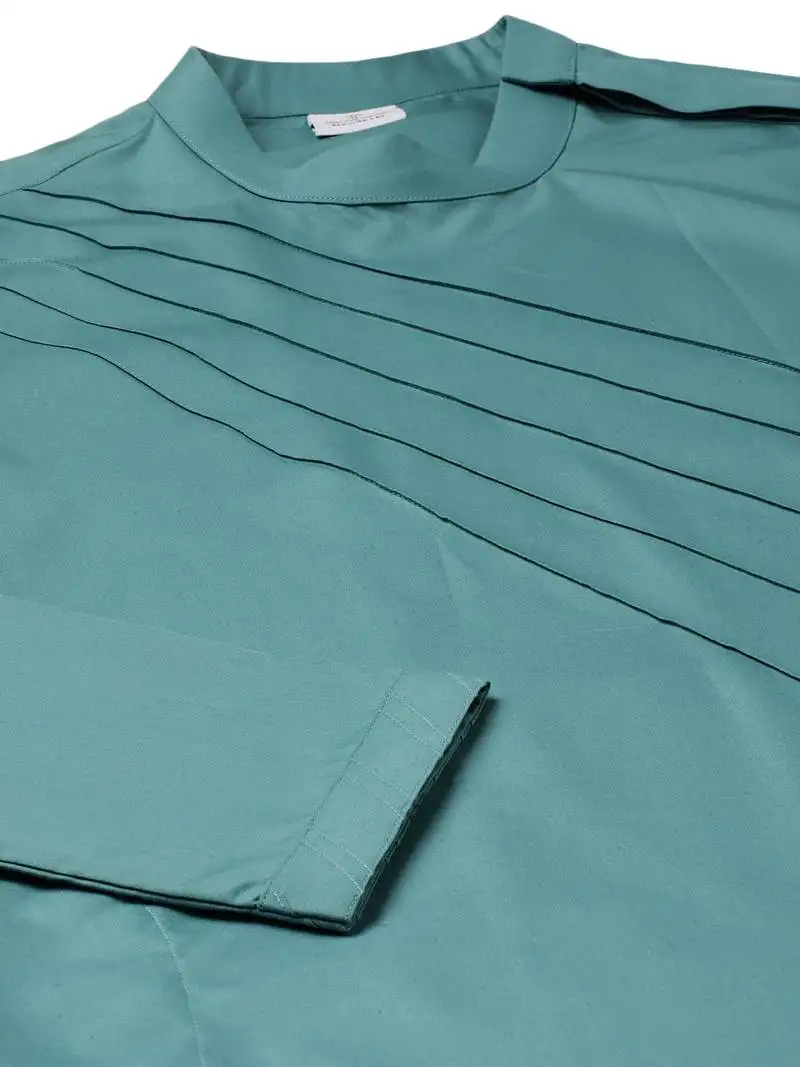 Turquoise pintux kurta set
