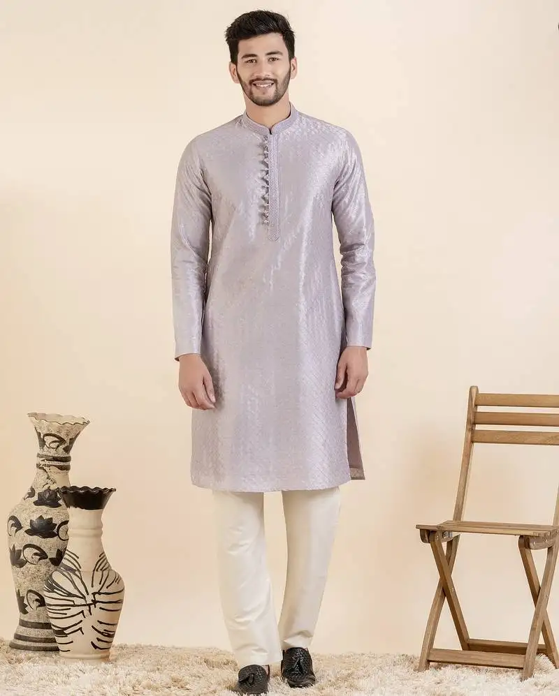 Lavender sequin kurta set