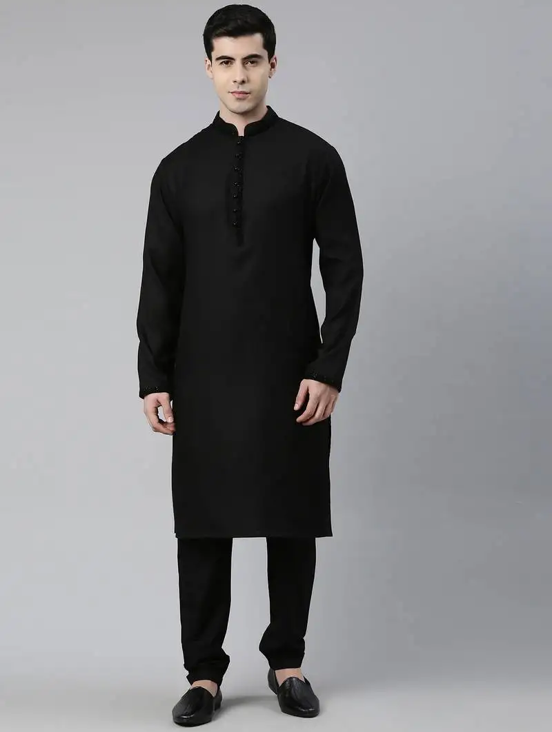 Black cotton kurtas