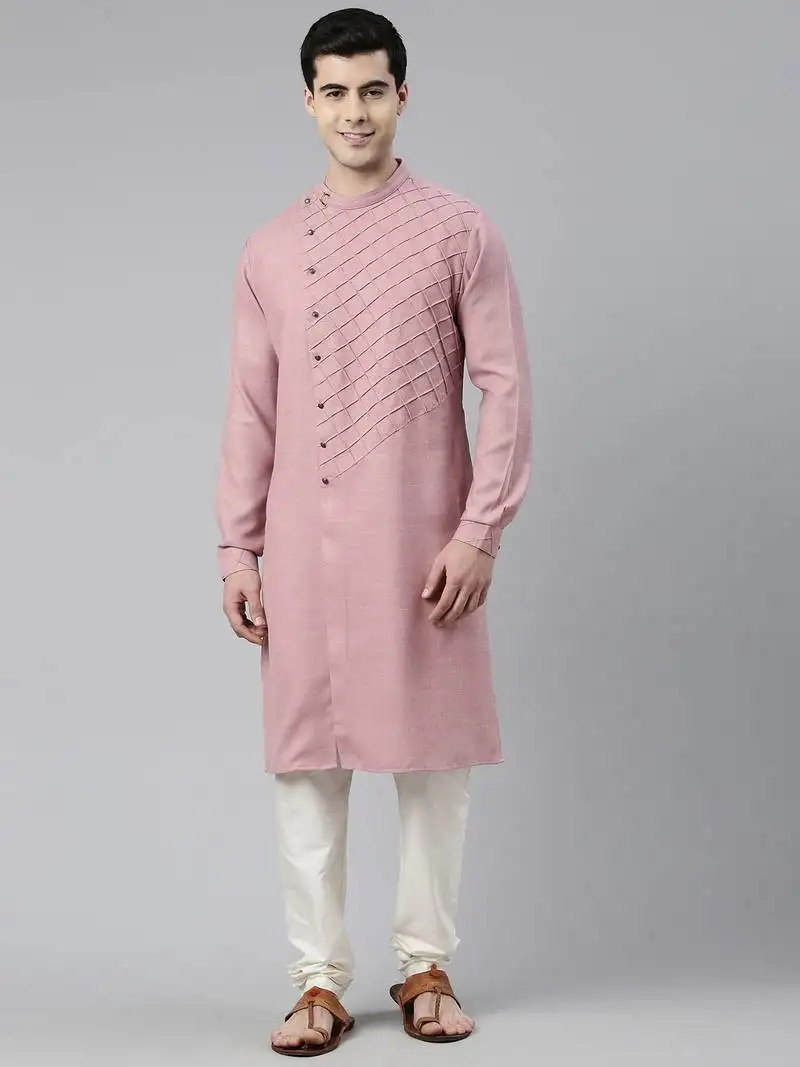 Old rose angrakha kurtas