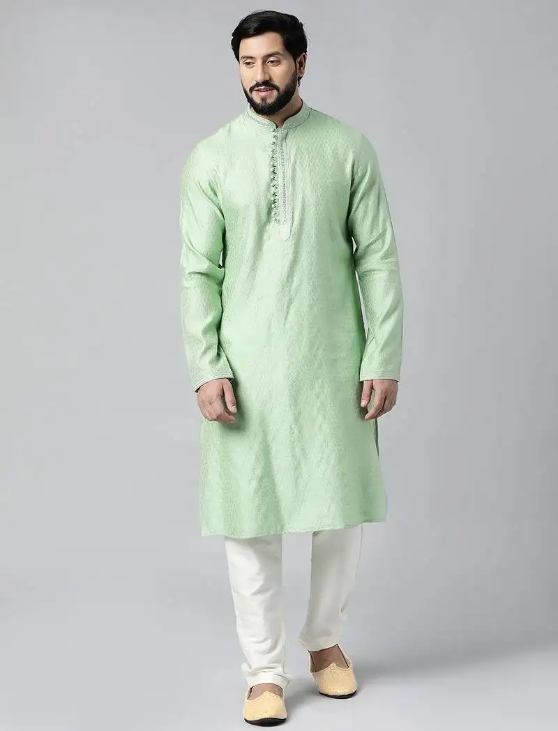 Light green embroidered kurtas