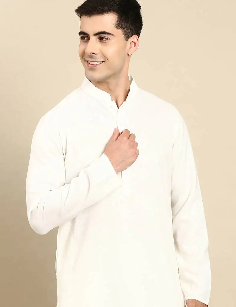 White twill weave cotton kurtas