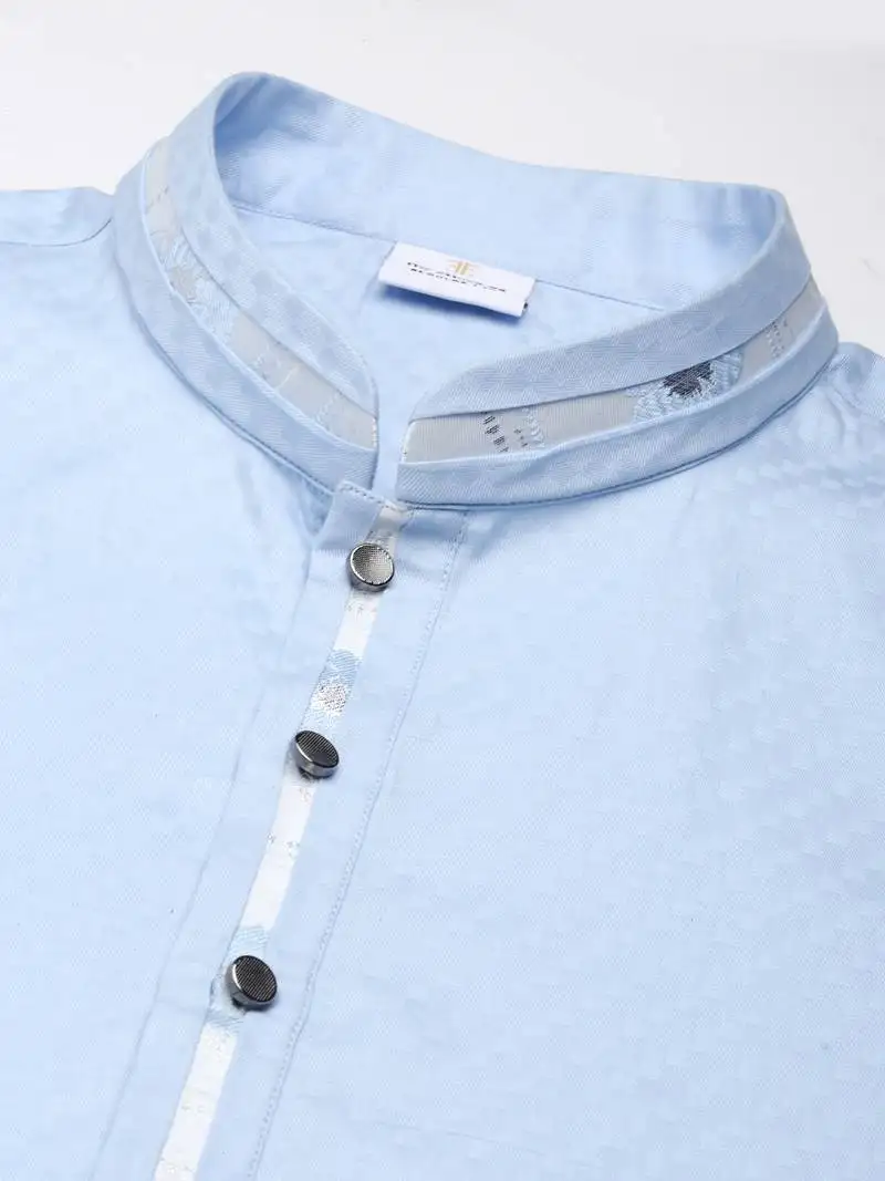 Sky blue cotton kurtas